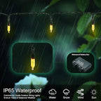 18ft 50 LED Battery Operated Christmas Lights, 8 Modes with Timer - Waterproof for Indoor & Outdoor Decor