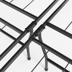 Best Price Mattress 18 Inch Metal Platform Beds w/ Heavy Duty Steel Slat Mattress Foundation (No Box Spring Needed), Black