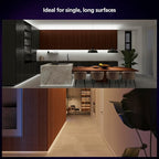 Philips Hue Indoor 16 Ft Smart LED Solo lightstrip Base Kit - 1 Pack - Control with Hue App - Compatible with Alexa, Google Assistant and Apple HomeKit| (Pack of 4)