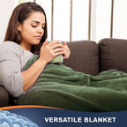 Walensee Fleece Blanket Plush Throw Fuzzy Lightweight (Throw Size 50x60 Olive Green) Super Soft Microfiber Flannel Blankets for Couch, Bed, Sofa Ultra Luxurious Warm and Cozy for All Seasons
