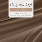 Linen Market Brushed Microfiber King Sheet Set 4 Piece – Oeko-TEX Certified Ultra Soft & Wrinkle-Free - 16" Deep Pocket Sheets - Easy Care King Size - Taupe