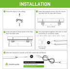 Pak 4FT LED Shop Lights, 2300LM 6500K Cool White, 20W Energy Efficient Linkable Ceiling and Under Cabinet Lighting, T5 Integrated Utility Fixture for Garage, Workshop, Basement, FCC Certified, 8 Pack