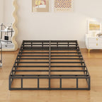 10 Inch Box Spring for Queen Bed High Profile Heavy Duty Metal Queen Box Spring with Fabric Cover, Sturdy Mattress Foundation, Easy Assembly, Noise Free, Black