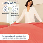 Queen Size 4 Piece Sheet Set - Comfy Breathable & Cooling Bed Sheets Set - Hotel Luxury Bedding for Women, Men, Kids, Teens, Boys & Girls - Deep Pockets, Ultra-Soft, Wrinkle Free - Oeko-Tex - Coral