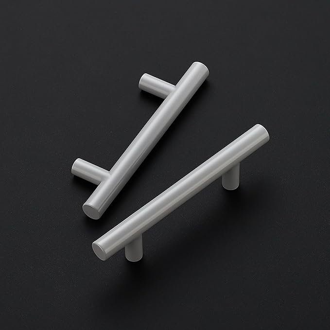 Ravinte 60 Pack | 5 Inch Cabinet Pulls Grey Stainless Steel Kitchen Drawer Pulls Cabinet Handles 5 InchLength, 3 Inch Hole Center