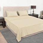 Mejoroom California King Size Sheet Set - Soft Microfiber Bed Sheets,Deep Pocket Fitted Sheet, Breathable, Wrinkle & Fade Resistant - 4 Piece (California King, Taupe)