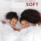 Mellanni California King Sheets Set - 4 PC Iconic Collection Bedding - Hotel Luxury, Extra Soft, Cooling Bed Sheets - Wrinkle, Fade, Stain Resistant (Cal King, Striped White)