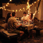 GLUROO 60FT LED Outdoor Patio Lights Waterproof with 30+2 Vintage Bulbs Shatterproof Energy Saving,2700K Hanging Edison String Lights Outside for Backyard,Bistro,Camping,Gazebo