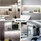 dalattin White LED Strip Lights 50ft Dimmable Bright 24V Led Light Strip 6500K Daylight White 900 LEDs Lights for Bedroom, Mirror, Kitchen, Strong Adhesive（2 Rolls of 25ft）