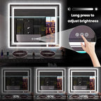 LED Mirror for Bathroom, 77"X36" with 8 RGB Backlit +3 Front Lit (Adjustable Individually), Anti-Fog, Large Lighted Bathroom Vanity Mirror for Wall,Shatterproof,Memory Function,Tempered Glass