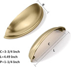 khtumeware 5 Pack 3-3/4" Drawer Pulls Champagne Bronze Cabinet Cup Pulls Kitchen Hardware Cabinet Handles Drawer Handles Knobs 3-3/4 inch Hole Center