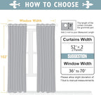 ChrisDowa White 100% Blackout Curtains 102 inch Long for Bedroom with Black Liner, 2 Thick Layers Total Blackout Thermal Insulated Grommet Window Curtains 2 Panels Set (Pure White, 52 x 102 Inch)