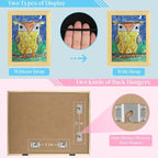 [3-Pack] Kids Art Frames, 8.5x11 Front Opening Kids Artwork Frames Changeable, Gold Artwork Display Storage Frame for Wall, Holds 50 Pcs, for 3D Picture, Crafts, Hanging Art, Portfolio
