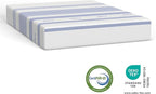 Vibe Gel Memory Foam Mattress, 12-Inch CertiPUR-US Certified Bed-in-a-Box, Queen, White