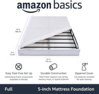 AmazonBasics Mattress Foundation/Smart Box Spring - 5", Full