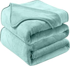 Soft Queen Size Blanket for All Season Warm Fuzzy Microplush Lightweight Thermal Fleece Summer Autumn Fall Winter Spring Blankets for Queen Full Bed Couch Sofa,90x90 Inches,Sage Green