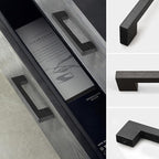 Burlywood Square 7-1/2in 6 pcs Wooden Drawer Pulls Handle pulls for cabinets Kitchen Cabinet Drawer pulls Cabinet Door Pull