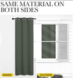 NICETOWN Curtains & Drapes for Door Tapestry, Sound Noise Canceling Room Darkening Replacement Makeshift Curtains for Bathroom Pantry Bedroom Closet (Dark Mallard, 1 Panel, 5ft Wide x 7ft Long)