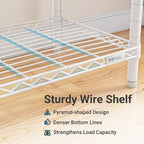 VIPEK V5C Bedroom Armoires Portable Clothes Closet Rack, White Metal Clothing Rack with Black Cover, Adjustable Custom Freestanding Closet Wardrobe Heavy Duty Covered Clothes Rack, Max Load 890LBS