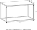 Furinno Camus Modern Living Room Coffee Table with 2 End Tables Set, Columbia Walnut