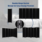 Room Divider 6FT Portable Room Dividers and Folding Privacy Screens, 132'' W Fabric Divider for Room Separation, 6 Panel Partition Room Dividers Freestanding Wall Divider Screen for Dorm Studio Office