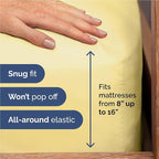 Full 6 Piece Sheet Set - Comfy Breathable & Cooling - Ultra Soft Hotel Luxury Bedding Set w/ 8-16 Inch Deep Pockets - 1 Flat & 1 Fitted Sheet & 4 Pillowcases - Cozy, Wrinkle Free & Easy Care - Yellow