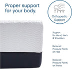 Cool Gel Chill 14 Inch Medium Firm Memory Foam Mattress Queen Size, with 2 Bonus CoolGel Memory Foam Bed Pillows, 14" with Pressure Relief, CertiPUR-US Certified, Cooling Queen Mattress in a Box