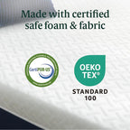 ZINUS 12 Inch Twin Cooling Comfort Hybrid Mattress [New Version], Fiberglass Free, Medium Firm Feel, Motion Isolation, Certified Safe Foams & Fabric