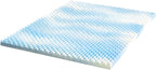 ZINUS 2 Inch Swirl Gel Cooling Memory Foam Mattress Topper, Smaller, More Convenient WonderBox Packaging, Cooling, Airflow Design, CertiPUR-US Certified, Queen