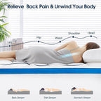 Short Queen Mattress Topper, CYMULA Cooling Mattress Pad Cover PillowTop for Bed Back Pain, Extra Thick Mattress Protector Firm Soft Floor Fill Overfilled with 8-21 Inch Deep Pocket, 60"x75"White