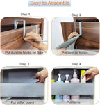 Extra Large Over The Door Organizer Storage 6-Shelves and 12 Side Pockets, Heavy Duty Hanging Door Organizer for Closet Bathroom Bedroom Nursery Pantry, Grey
