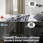 BGment Room Darkening Curtains 72 Inches Long - Grommet Thermal Insulated Drapes Window Treatment Curtains for Bedroom, 2 Panels, 52 x 72 Inch, Cocoa