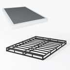 Box Spring King - 3 Inch Heavy Duty Low Profile Metal King Box Springs for Bed, Mattress Foundation, Easy Assembly,Easy Clean Cover