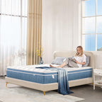 Rimensy Queen Mattress, 12 Inch Hybrid Mattress in a Box, Gel Memory Foam Mattress, Individually Wrapped Pocket Coils, Quality Comfort and Adaptive Support - Breathable, 60"*80"*12"