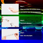 DAYBETTER Smart RGB Led Strip Lights, 50ft Led Lights for Bedroom with App Control, Multicolor Changing Led Light Strips Apply for Home Decor, Living Room, Kitchen, Home Party Decoration, 12V
