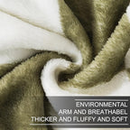 Checkered Queen Size Blanket,Premium Lightweight Anti-Static 90x90 Inches Sage Green Throw Blankets for Queen Full Bed,Couch, Sofa, Chair, Camping, Picnic,Sage Green