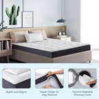 ONENICE 6 Inch Twin Mattress for Kids, Cooling Gel Memory Foam with Plush Removable Pillowtop, CertiPUR-US Certified, Fiberglass-Free, Mattress in a Box for Support & Comfort
