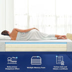 Olee Sleep Twin Mattress, 8 Inch Gel Memory Foam Mattress, Gel Infused for Comfort and Pressure Relief, CertiPUR-US Certified, Bed-in-a-Box, Medium Firm, Twin Size