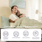 NapQueen Queen Mattress, 12 Inch Victoria Hybrid Cooling Gel Infused Pocket Spring and Memory Foam Mattress, Queen Size Mattress Bed in a Box, CertiPUR-US Certified, Fiberglass-Free Mattress