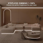 32.8ft COB Led Strip Light with Remote, 4000K Dimmable Bright Led COB Strip Light, White Continuous Led Strip Light for Mirror, Stair, Cabinet, Room