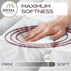 MAXI Cot Size (33 X 75) Mattress Pad - Luxurious Cotton Sateen Mattress Protector - Soft, Comfortable, & Breatheable Mattress Cover - Mattress Pad Protects Mattress from Dust, Dirt, Spills, & Stains