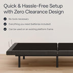 Nectar Premier King Adjustable Base & 13” Mattress (New Version) - Head & Foot Incline - Medium Firm Memory Foam - Cooling Upgrade - 3 Massage Settings - 365-Night Mattress Trial & Forever Warranty