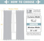 ChrisDowa 100% Blackout Curtains 78 inch Long for Bedroom with Black Liner, 2 Thick Layers Total Blackout Thermal Insulated Grommet Window Curtains 2 Panels Set (Beige, 42 x 78 Inch)