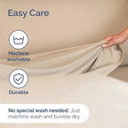 Twin 4 Piece Sheet Set - Comfy Breathable & Cooling - Ultra Soft Hotel Luxury Bedding Set with 8-16 Inch Deep Pockets - 1 Flat & 1 Fitted Sheet & 2 Pillowcases - Cozy, Wrinkle Free & Easy Care - Cream