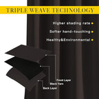 NICETOWN Blackout Curtains Panels for Window - Home Fashion Machine Washable Ring Top Thermal Insulated Solid Blackout Draperies for Kid's Room (2 Panels, 52 inches W x 95 inches, Toffee Brown)