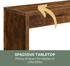 Convenience Concepts Northfield Hall Console Table 48" - Modern, Minimalist Narrow Sofa Display Accent for Contemporary Living Room, Entryway, or Hallway, Barnwood
