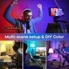 Linkind Matter Smart Light Bulb, Smart Bulbs Work with Alexa/Apple Home/Google Home, Color Changing Light Bulbs Music Sync, Preset Scenes, Mood Lights, 2.4Ghz WiFi Only, A19 E26 60W 1 Pack
