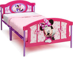 Delta Children Plastic 3D-Footboard Twin Bed, Disney Minnie Mouse