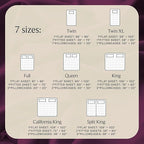 LuxClub 4 PC Queen Sheet Set, Deep Pockets Wrinkle Free Cooling Bed Sheets Hotel Bedding for Women, Men, Kids & Teens, Includes 1 Fitted Sheet, 1 Flat Sheet and 2 Pillowcases - Silky Soft Eggplant