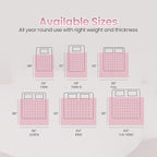 Utopia Bedding Comforter Duvet Insert, Quilted Comforter with Corner Tabs, Box Stitched Down Alternative Comforters King Size (Pink)